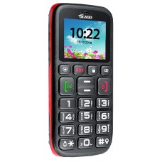 Телефон Сотовый Olmio C17 черный-красный