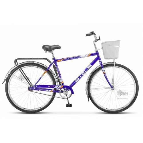 Велосипед 28"" STELS Navigator-300 Gent мужск.рама, рост 20"", корзина, синий