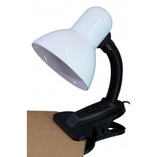Светильник-прищепка Уютель UT-123C Е27 60W, шнур 1,5м., снежно-белый