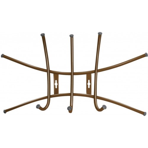 Вешалка настенная Nika 3 крючка Премиум ВНП1 медный антик