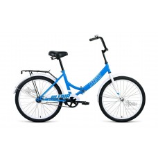 Велосипед 24"" ALTAIR City складная рама, рост 16"", голубой/белый