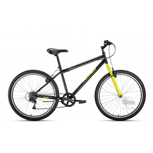 Велосипед 26"" ALTAIR MTB HT 1.0 рост 17"", 6ск., чёрный/жёлтый