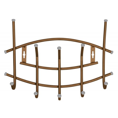 Вешалка настенная Nika 5 крючков Премиум ВНП3/А медный антик