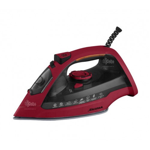 Утюг АКСИНЬЯ КС-3003 2.4 Bт керам., бордо/черн Утюг АКСИНЬЯ КС-3003 2.4 Bт керам., бордо/черн