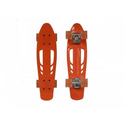 Пенниборд 61*14см. BlackAqua S00238 дека пластик, оранжевый
