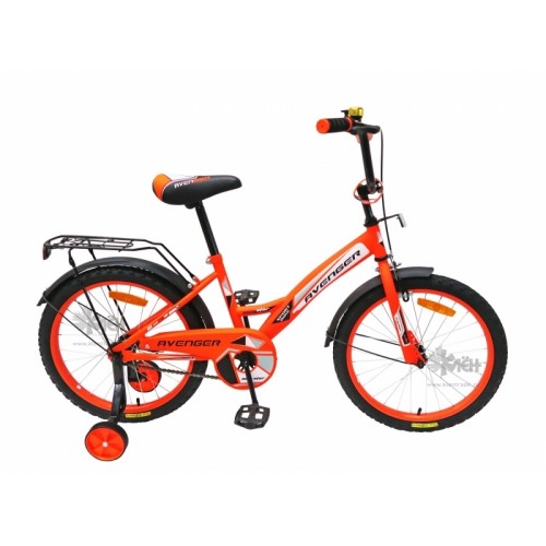 Велосипед 14"" AVENGER New Star оранжевый/чёрный