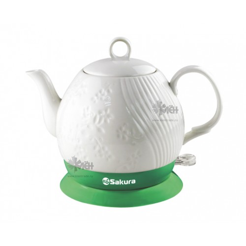 Чайник SAKURA SA-2036G (1,2л.) керам зелен