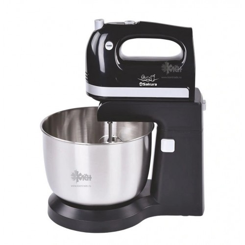 миксер электр с чашей SA-6326CBK 500Вт 3,5л автовращение чаши