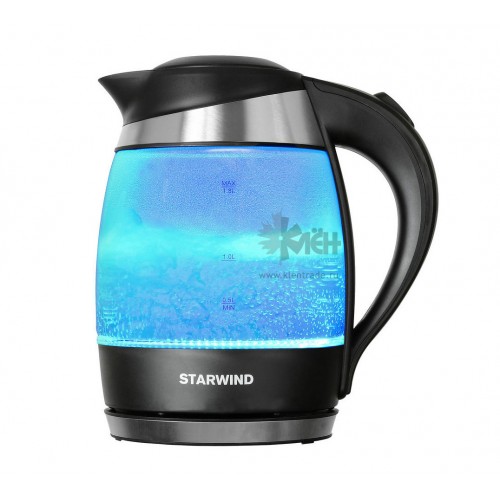 Чайник STARWIND SKG2218 1.8л голуб стекло