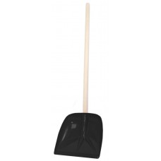 Лопата д/снега с черенком 400*400, черная