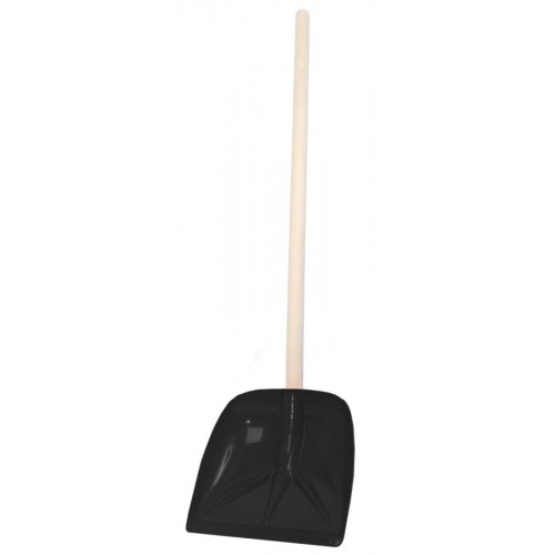 Лопата д/снега с черенком 400*400, черная