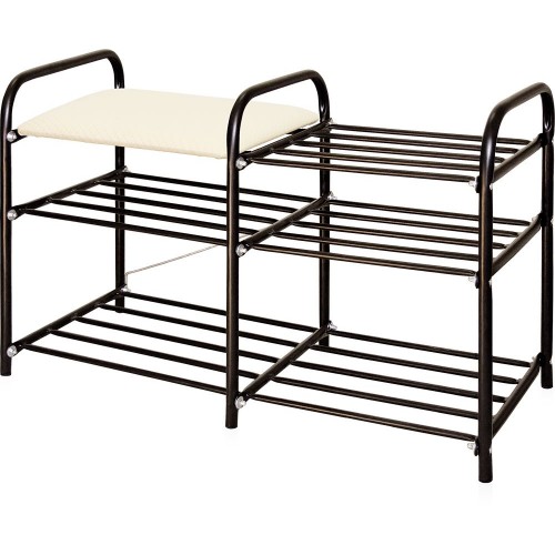 Этажерка для обуви Nika Люкс3 ЭТЛ3/Ч чёрный