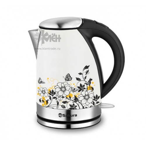 Чайник SAKURA SA-2118MC (1,7л.) нерж.бел+терморис