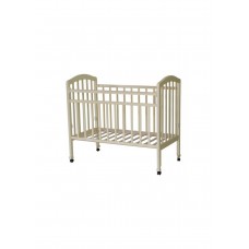 Кроватка детская Кр 1-01м колёса, откидная планка, белый