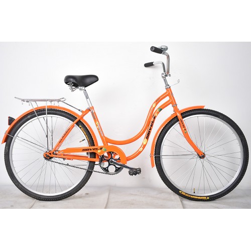 Велосипед 26" Сибирь 2603 низкая рама, оранжевый