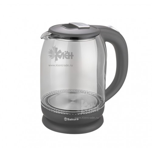 Чайник SAKURA SA-2709G(1,8л.) стекл темно-сер