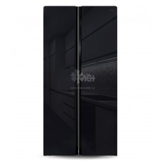 Холодильник Ginzzu NFK-462 черн стекло SBS inverter