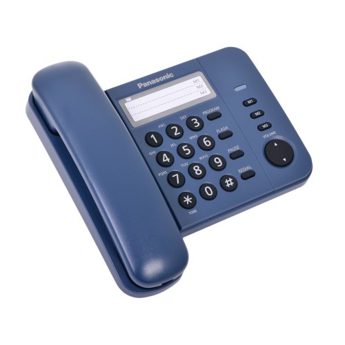 Телефон PANASONIC 2352 RUC син. металл.