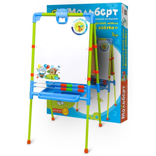 Мольберт напольный двухсторонний арт. М2/ВА Веселая азбука