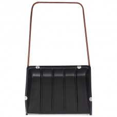 Движок снеговой пластмассовый ДП-2 большой металлическая накладка 750*550мм.