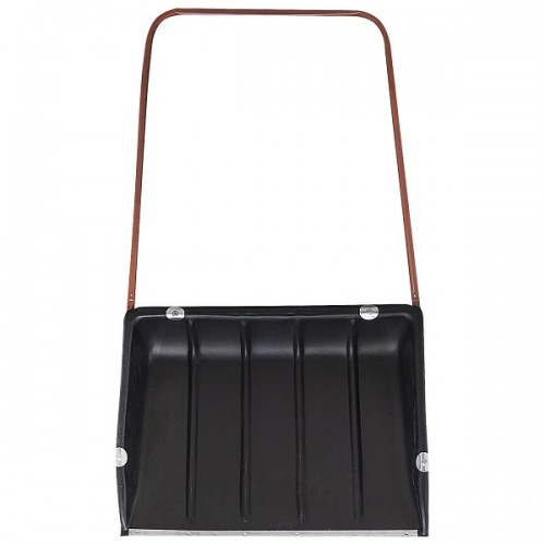 Движок снеговой пластмассовый ДП-2 большой металлическая накладка 750*550мм.