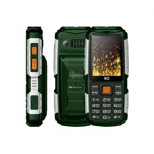 Телефон сотовый BQ M-2430 Tank Power Green Silver