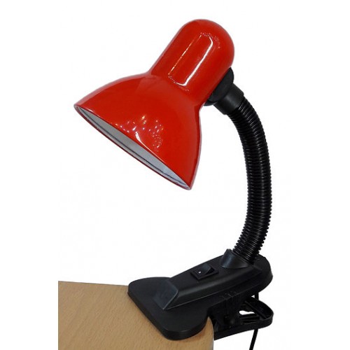 Светильник-прищепка Уютель UT-123C Е27 60W, шнур 1,5м., красный