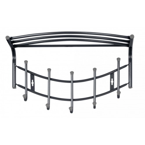 Вешалка настенная Haushal 5 крючков НВН1/С тёмно-серый NEW