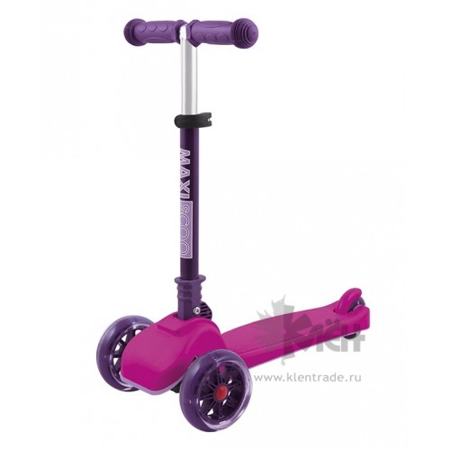 Самокат 3-ёх кол. Maxiscoo Mini MSC-081901M руль 65-75см., светящ.колеса, розовый