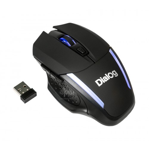 Мышь беспроводная DIALOG MRGK-10U Gan-Kata RF 2.4G Optical - игровая, 6 кнопок + ролик, USB