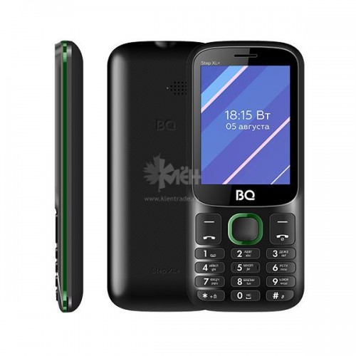 Телефон сотовый BQ M-2820 Step XL+ Black+Green