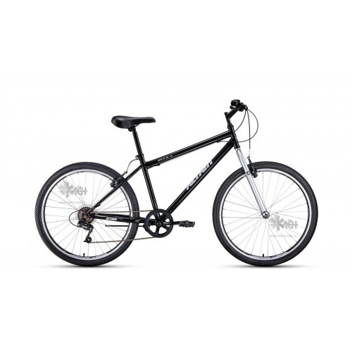 Велосипед 26"" ALTAIR MTB HT 1.0 рост 19"", 7ск., чёрный/серый