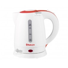 Чайник SAKURA SA-2342WR (1л.) бел/красн д