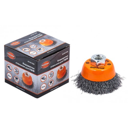 Кордщетка стальная чашеобразная для УШМ 65мм M14 мягкая Avtosteel (AV-841506)