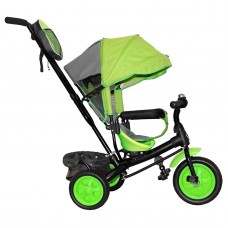 Велосипед 3-х кол. Лучик Vivat2 крыша-капюшон, родит.вело-ручка, салатовый 6861844