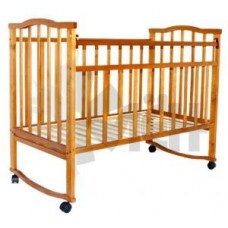 Кроватка детская Золушка-1 кол.+кач., светлый 52100