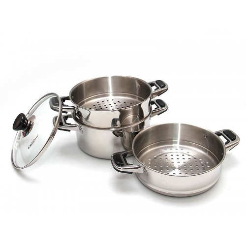 Мантоварка КАТУНЬ КТ-223М 3 секции, D22см.