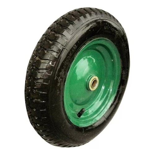 Колесо д/тележки 3.50-8 воздушное 16мм зелён.