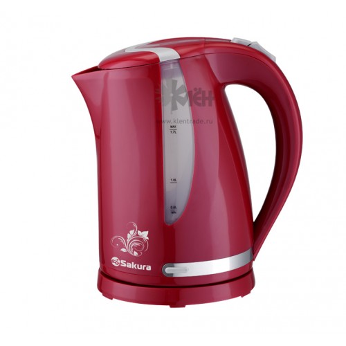 Чайник SAKURA SA-2318RG (1,7л.) сер/красн