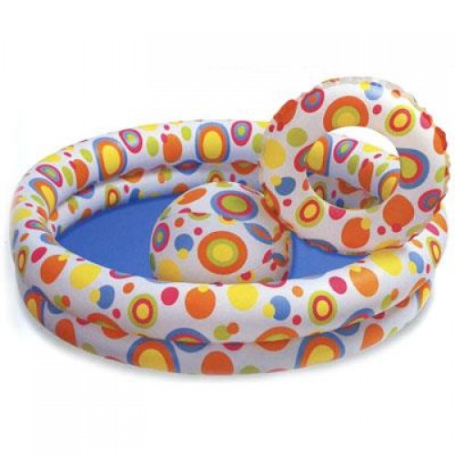 Бассейн INTEX 59421 122*25см. с кругом и мячом