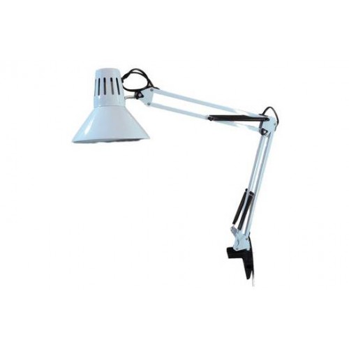 Светильник настольный Уютель UT-101 E27 60W, на струбицине, сереберо