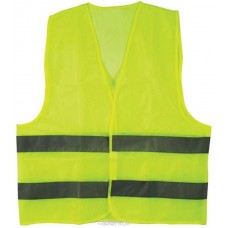 Жилет со светоотражательными полосками салатовый XL