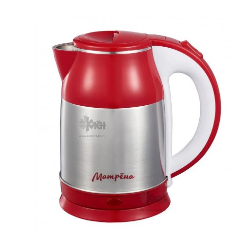 Чайник МАТРЕНА МА-121 1,8л 1500Вт стальной красный (007363)