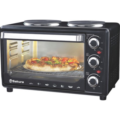 Жарочный шкаф SAKURA SA-7002HBK чёрн 48л 2конф