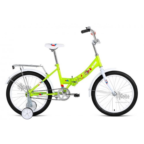 Велосипед 20"" ALTAIR City Kids Compact складная рама, рост 13"", зелёный