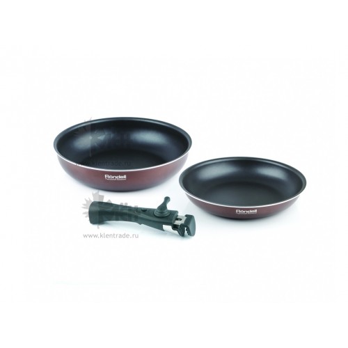 Набор сковородок Rondell RDA-1014 сковорода d24см,сотейник d28см,съемная ручка