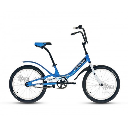 Велосипед 20"" FORWARD Scorpions 1.0 рост 10,5, 1ск., синий/белый