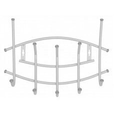 Вешалка настенная Nika 5 крючков Премиум ВНП3 серебряный