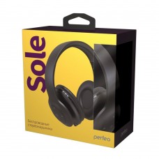 Наушники Беспроводные накладные с мик. Perfeo SOLE черные