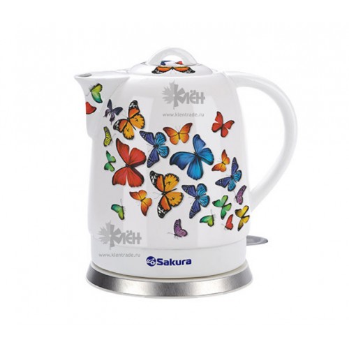 Чайник SAKURA SA-2008BТ-1 (1,5л.) керам. бабоч